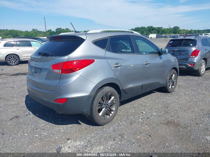 2014 Hyundai Tucson Se VIN: KM8JU3AG3EU895470 Lot: 39590452