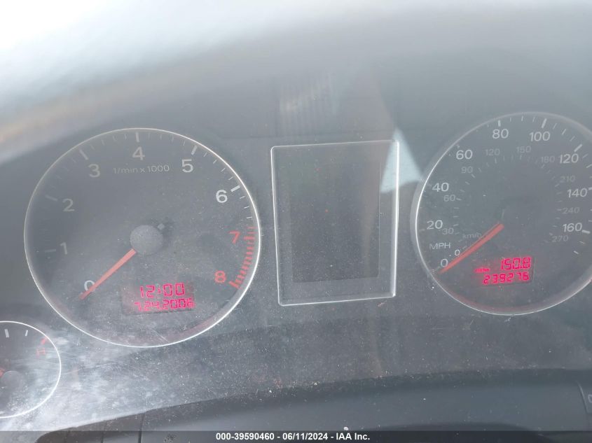 2007 Audi A4 2.0T VIN: WAUDF78E57A138790 Lot: 39590460