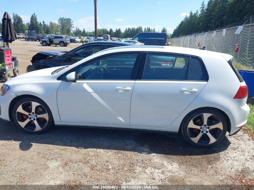 2015 Volkswagen Golf Gti 2.0T Autobahn 4-Door VIN: 3VW4T7AU9FM016333 Lot: 39590463