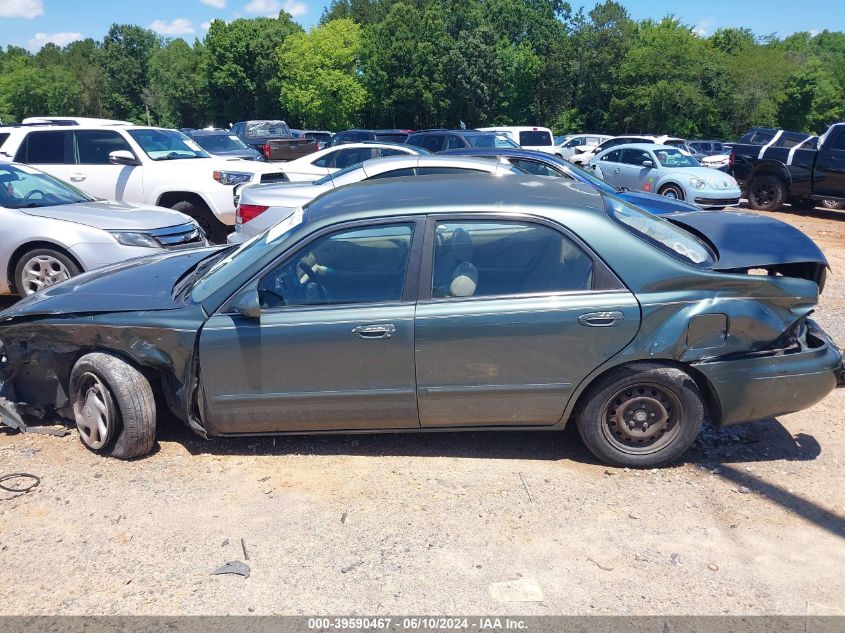 1999 Mazda 626 Es/Lx VIN: 1YVGF22C8X5824027 Lot: 39590467