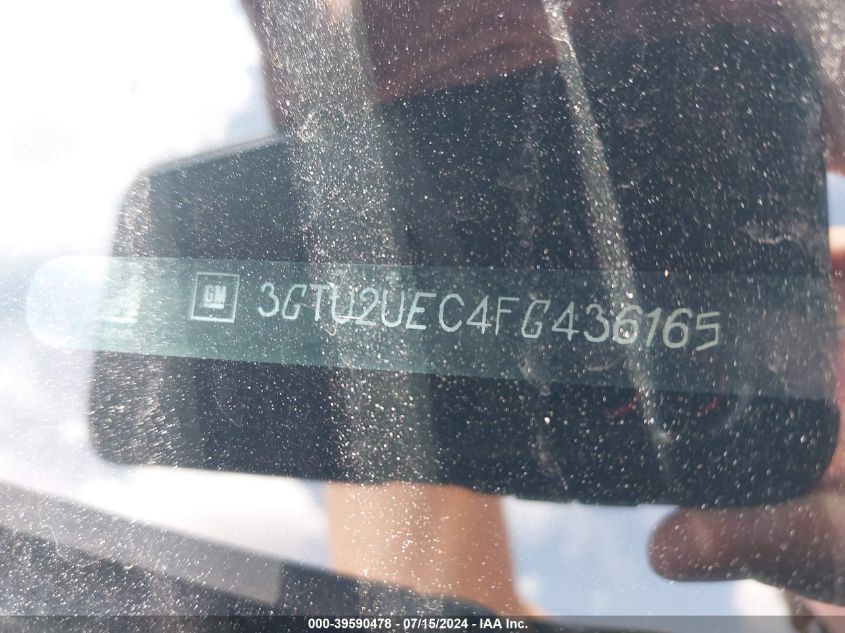 2015 GMC Sierra 1500 Sle VIN: 3GTU2UEC4FG436165 Lot: 39590478