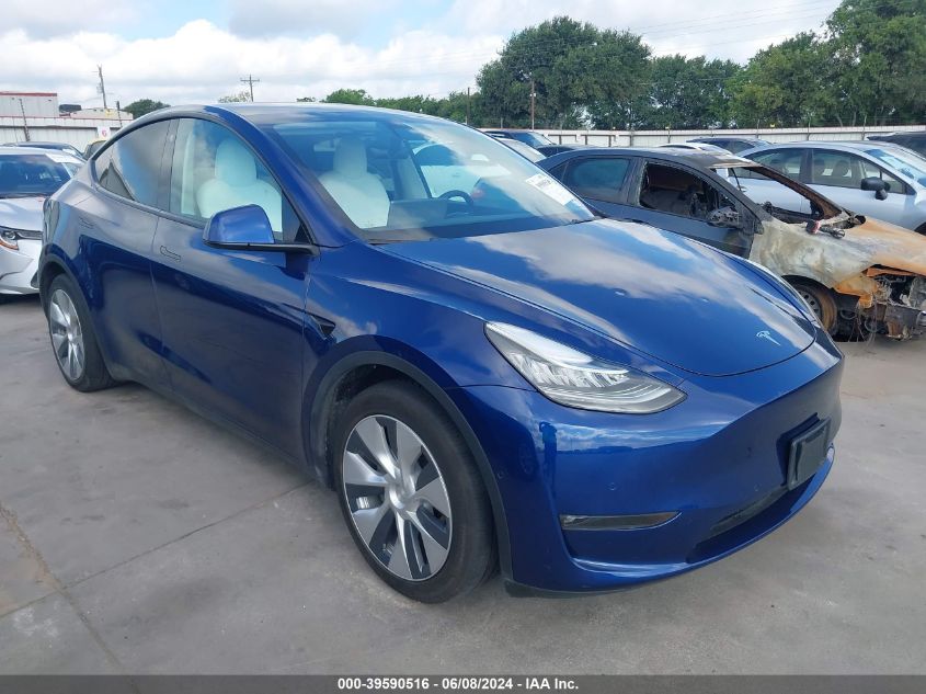 2022 TESLA MODEL Y LONG RANGE DUAL MOTOR ALL-WHEEL DRIVE - 7SAYGAEE9NF325833