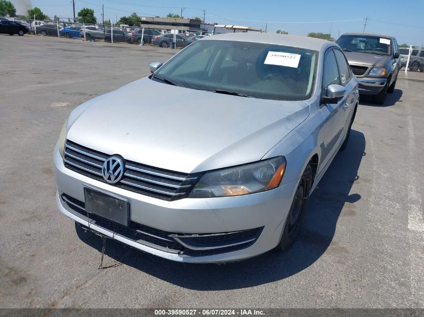 2013 Volkswagen Passat 2.5L S VIN: 1VWAP7A36DC113454 Lot: 39590527