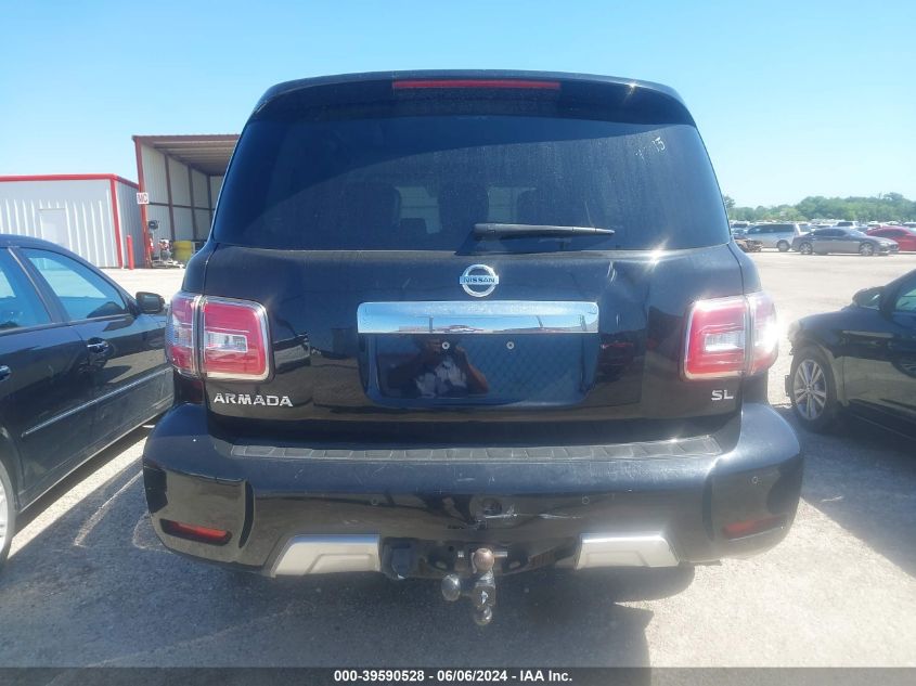 2018 Nissan Armada Sl VIN: JN8AY2NC7JX502271 Lot: 39590528