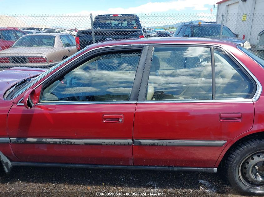 1991 Honda Accord Lx/Ex VIN: JHMCB7654MC048588 Lot: 39590535