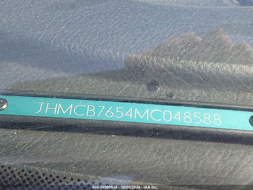 1991 Honda Accord Lx/Ex VIN: JHMCB7654MC048588 Lot: 39590535