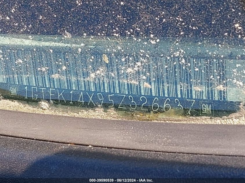 2005 GMC Sierra 1500 Work Truck VIN: 1GTEK14X95Z326637 Lot: 39590539