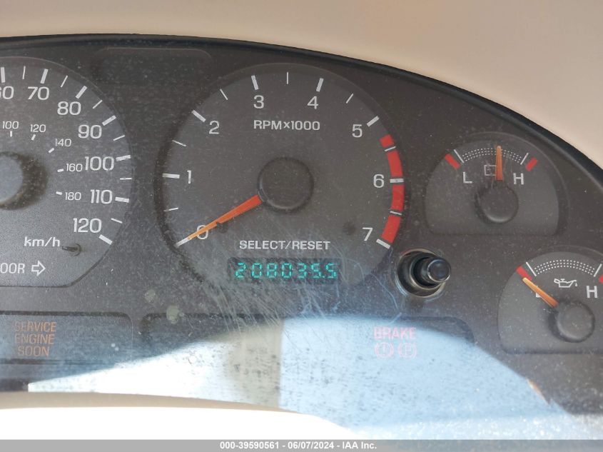 1999 Ford Mustang VIN: 1FAFP4048XF123803 Lot: 39590561