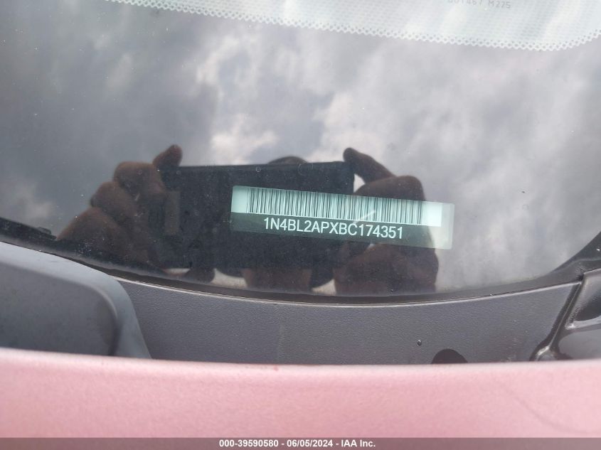 2011 Nissan Altima 3.5 Sr VIN: 1N4BL2APXBC174351 Lot: 41863048