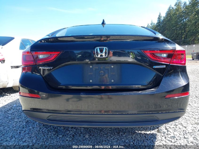 2019 Honda Insight Ex VIN: 19XZE4F51KE010016 Lot: 39590609