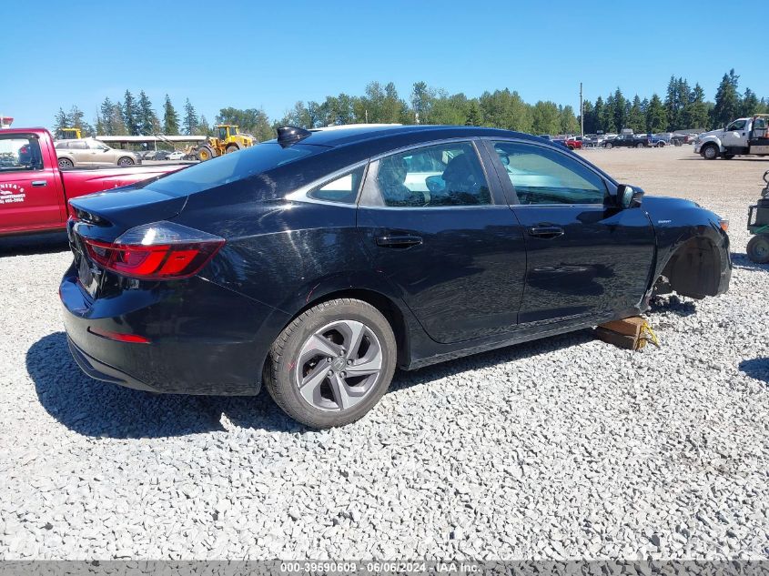 2019 Honda Insight Ex VIN: 19XZE4F51KE010016 Lot: 39590609