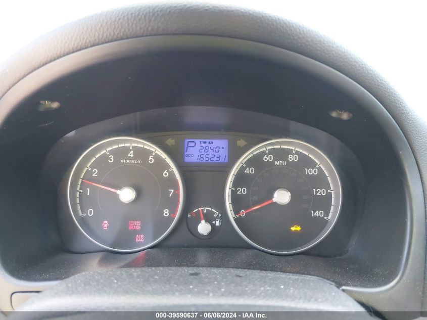 2010 Hyundai Accent Gls VIN: KMHCN4AC2AU426504 Lot: 39590637