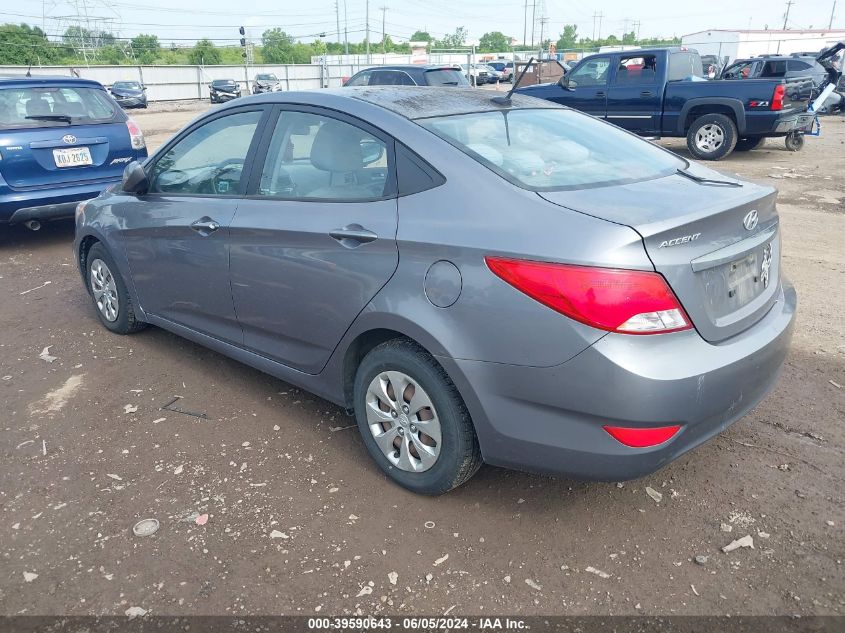 2015 Hyundai Accent Gls VIN: KMHCT4AE5FU833506 Lot: 39590643