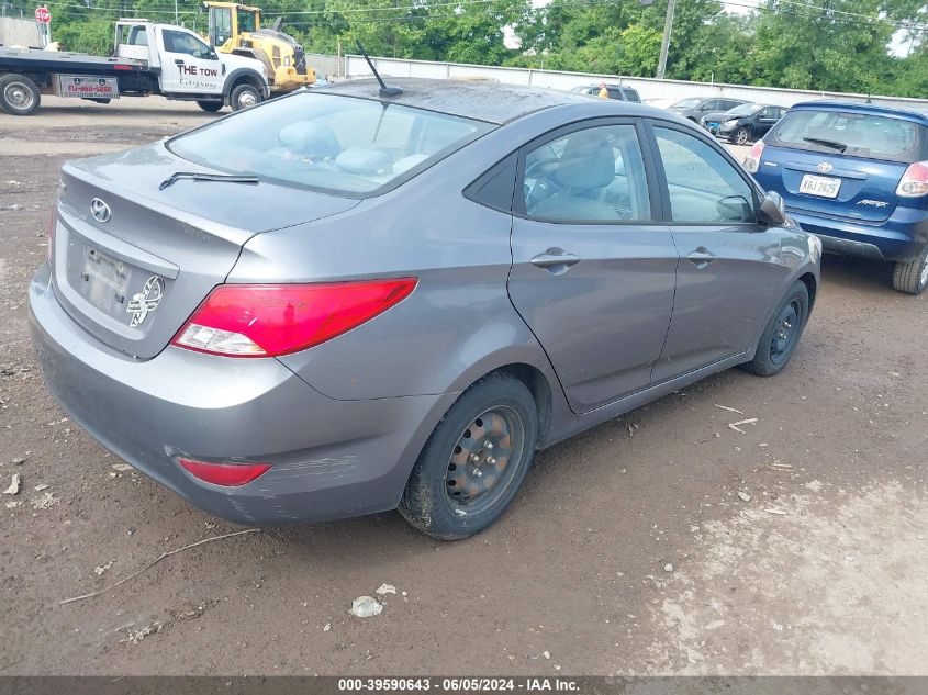 2015 Hyundai Accent Gls VIN: KMHCT4AE5FU833506 Lot: 39590643