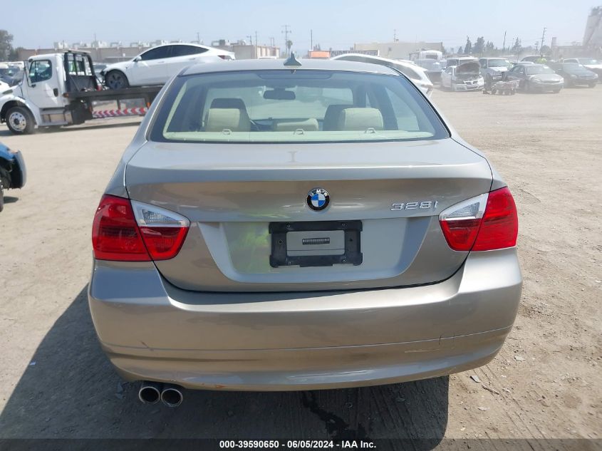 2008 BMW 328I VIN: WBAVC53558FZ87539 Lot: 39590650