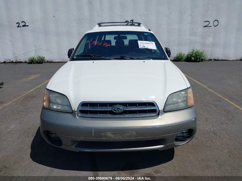 2000 Subaru Outback VIN: 4S3BH6654Y7621204 Lot: 39590679