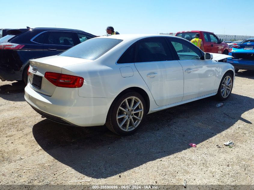 2014 Audi A4 2.0T Premium VIN: WAUEFAFL6EN018764 Lot: 39590696