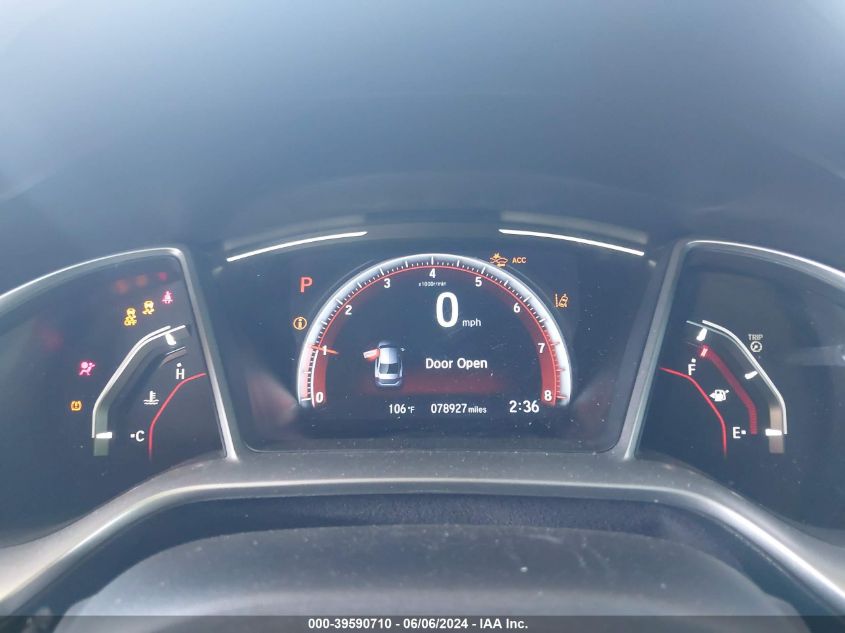 2020 Honda Civic Sport VIN: 19XFC2F82LE004136 Lot: 39590710