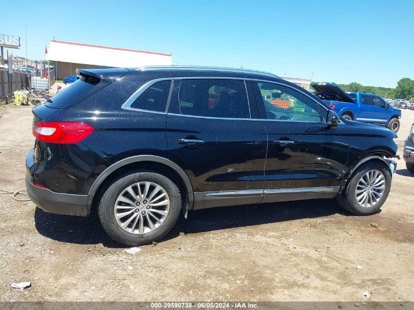 2017 Lincoln Mkx Select VIN: 2LMPJ6KR7HBL18489 Lot: 39590738