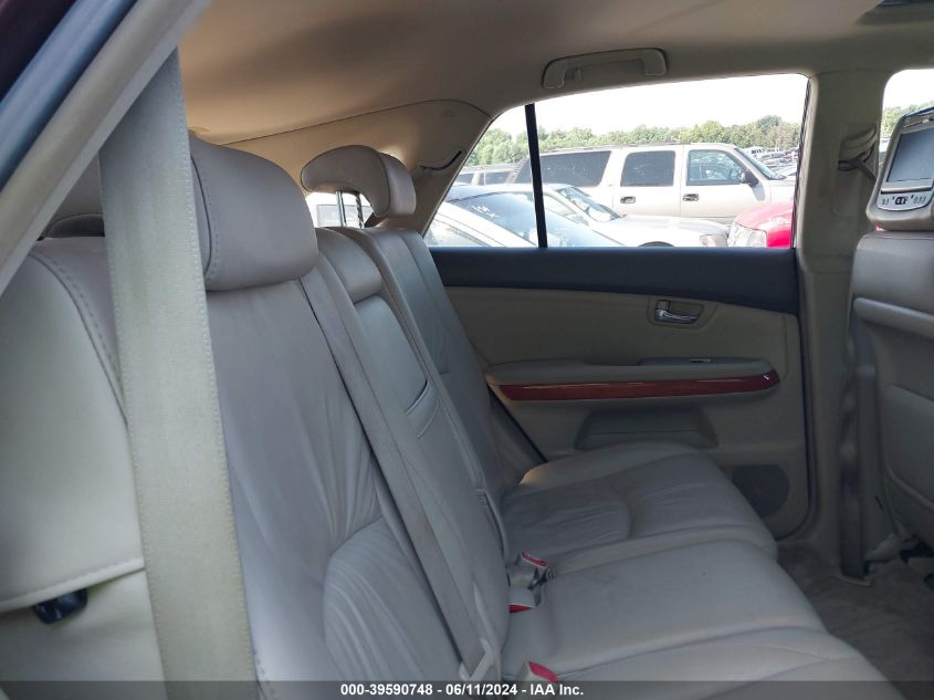 2008 Lexus Rx 350 VIN: JTJGK31U489851086 Lot: 39590748