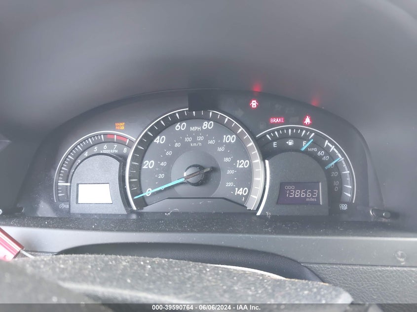 2012 Toyota Camry Le VIN: 4T1BF1FKXCU051410 Lot: 39590764