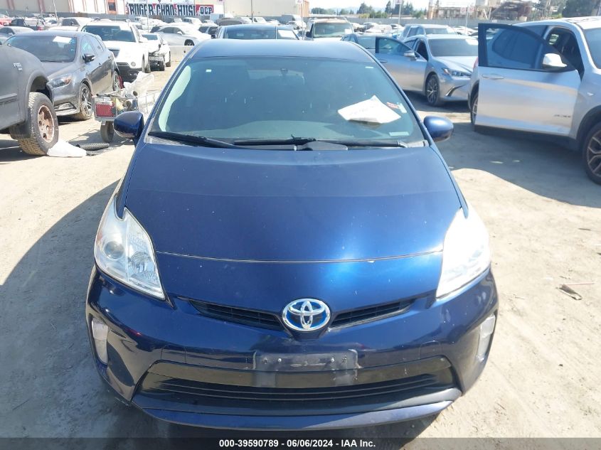 2015 Toyota Prius Two VIN: JTDKN3DU3F2001522 Lot: 39590789