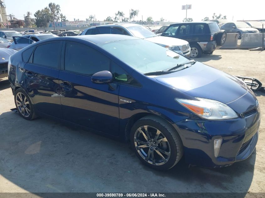2015 Toyota Prius Two VIN: JTDKN3DU3F2001522 Lot: 39590789