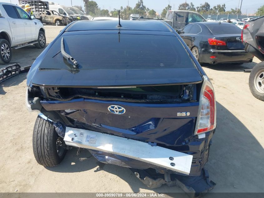 2015 Toyota Prius Two VIN: JTDKN3DU3F2001522 Lot: 39590789