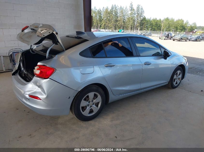 2017 Chevrolet Cruze Ls VIN: 3G1BC5SMXHS553152 Lot: 39590796