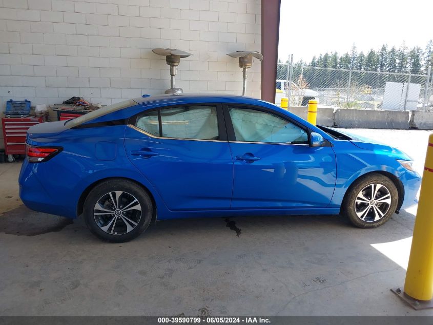 2022 Nissan Sentra Sv Xtronic Cvt VIN: 3N1AB8CV5NY254002 Lot: 39590799