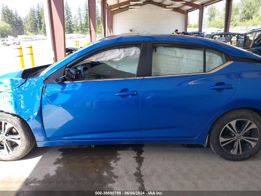 2022 Nissan Sentra Sv Xtronic Cvt VIN: 3N1AB8CV5NY254002 Lot: 39590799