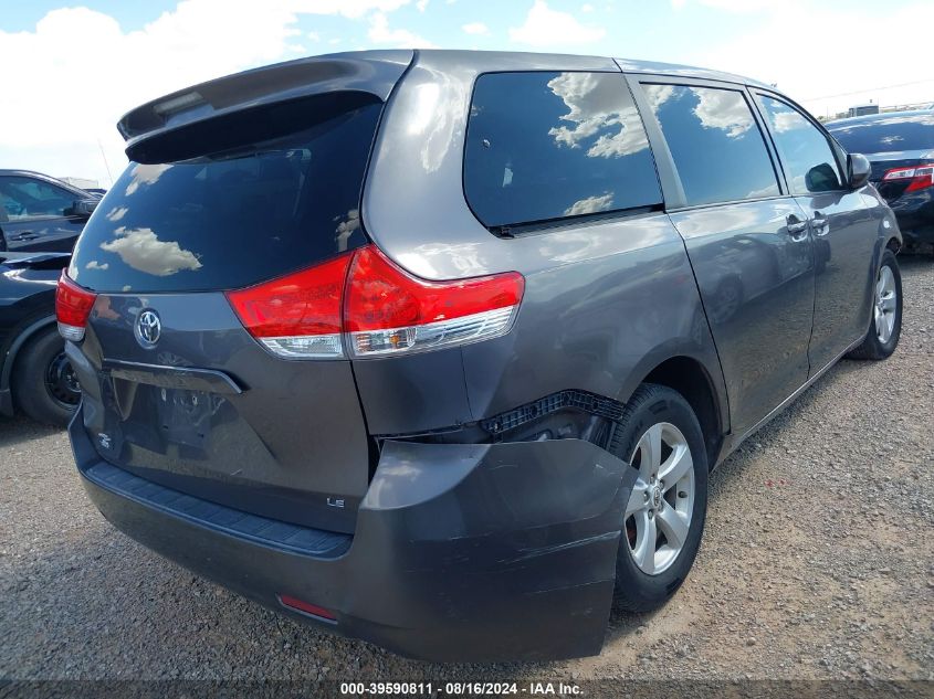 2011 Toyota Sienna Le V6 VIN: 5TDKK3DC7BS031982 Lot: 39590811