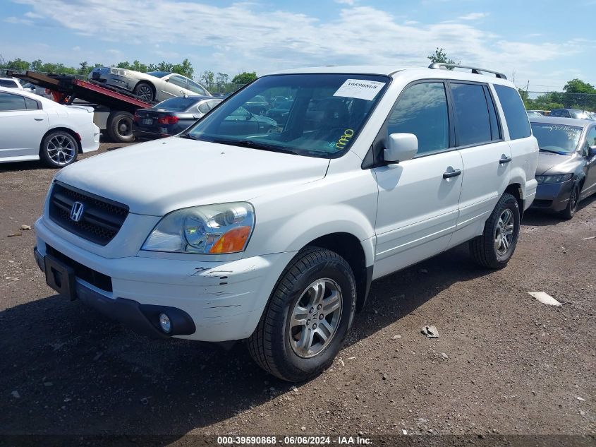 2004 Honda Pilot Exl VIN: 2HKYF18644H506343 Lot: 39590868