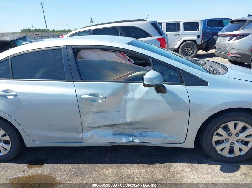 2012 Honda Civic Lx VIN: 19XFB2F59CE050930 Lot: 39590899