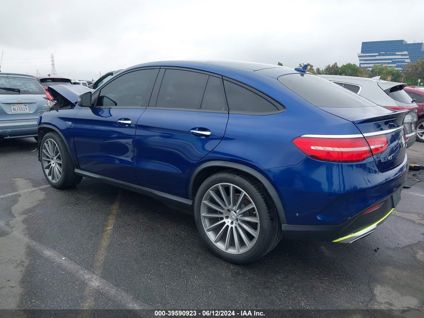 2017 Mercedes-Benz Amg Gle 43 Coupe 4Matic VIN: 4JGED6EB1HA085603 Lot: 39590923