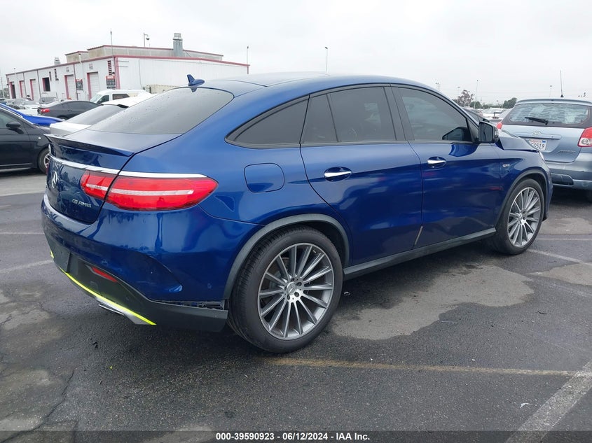 2017 Mercedes-Benz Amg Gle 43 Coupe 4Matic VIN: 4JGED6EB1HA085603 Lot: 39590923
