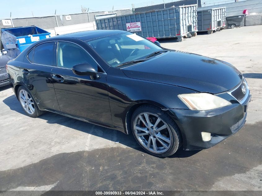 2007 Lexus Is 250 VIN: JTHBK262875030186 Lot: 39590933