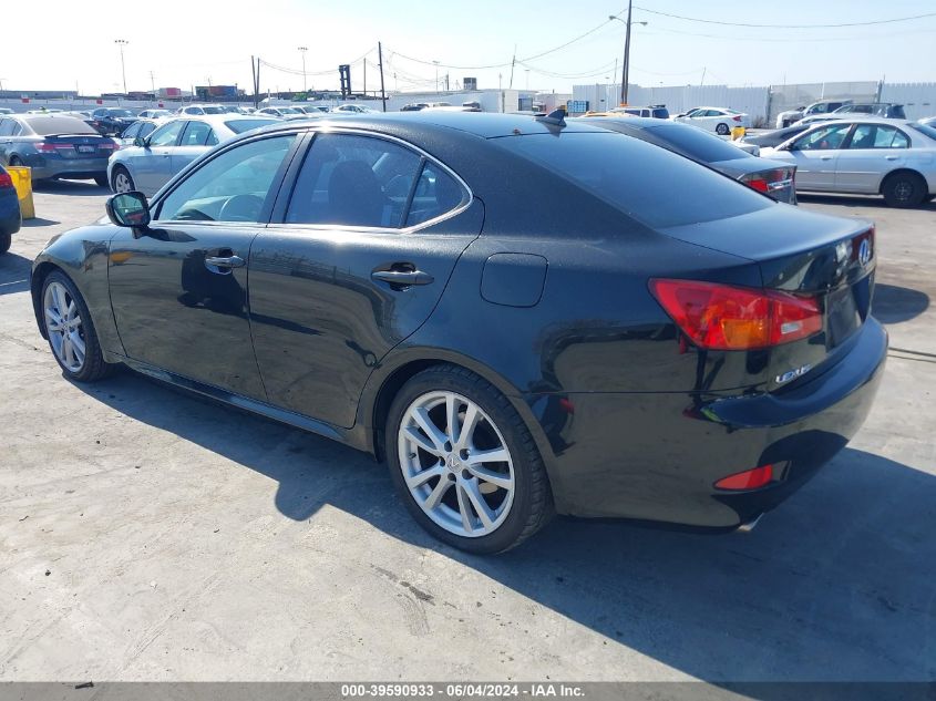 2007 Lexus Is 250 VIN: JTHBK262875030186 Lot: 39590933