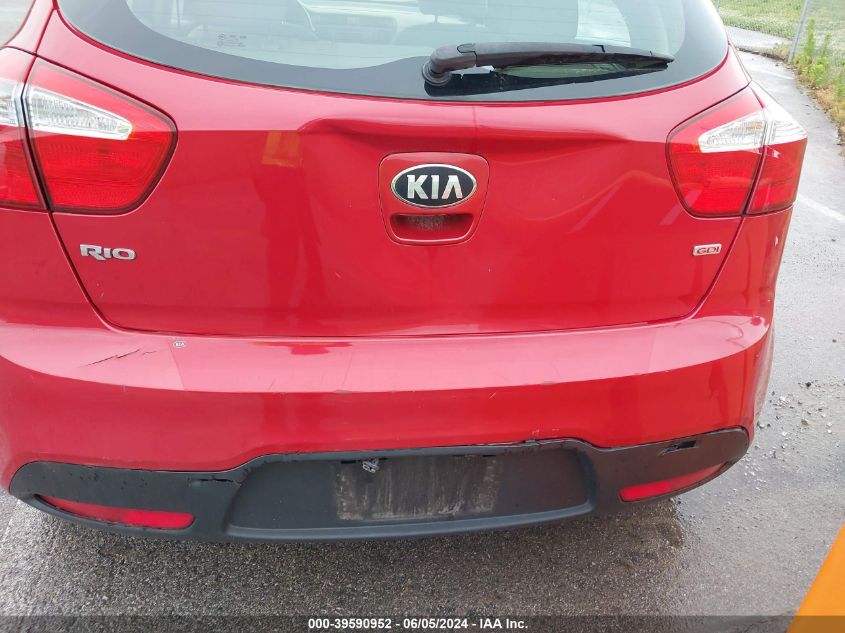 2013 Kia Rio Lx VIN: KNADM5A34D6186945 Lot: 39590952