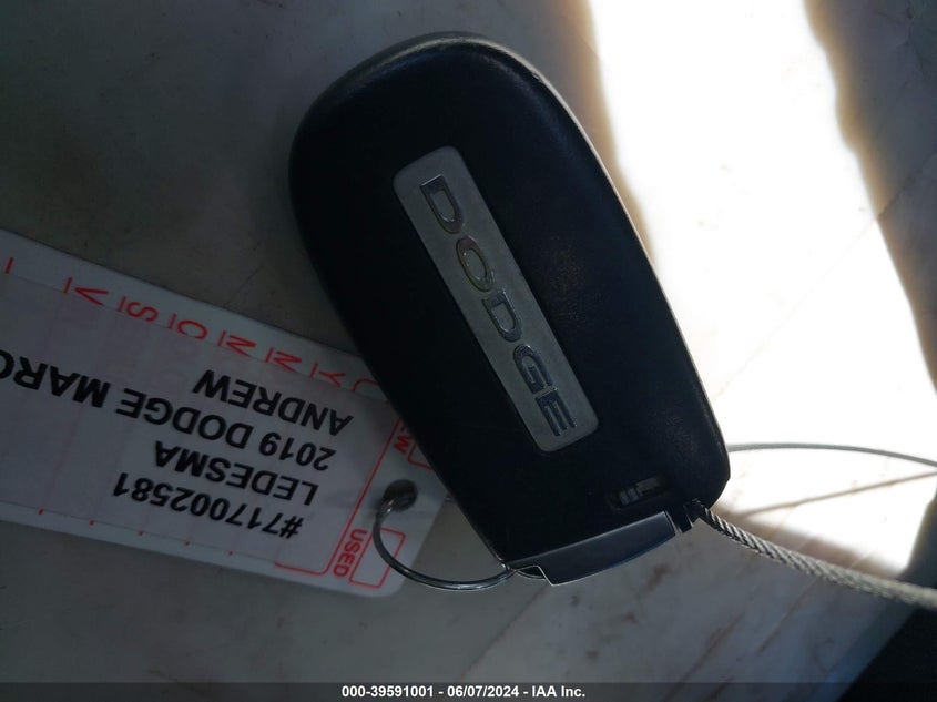 2019 Dodge Charger Sxt Rwd VIN: 2C3CDXBG8KH754612 Lot: 39591001