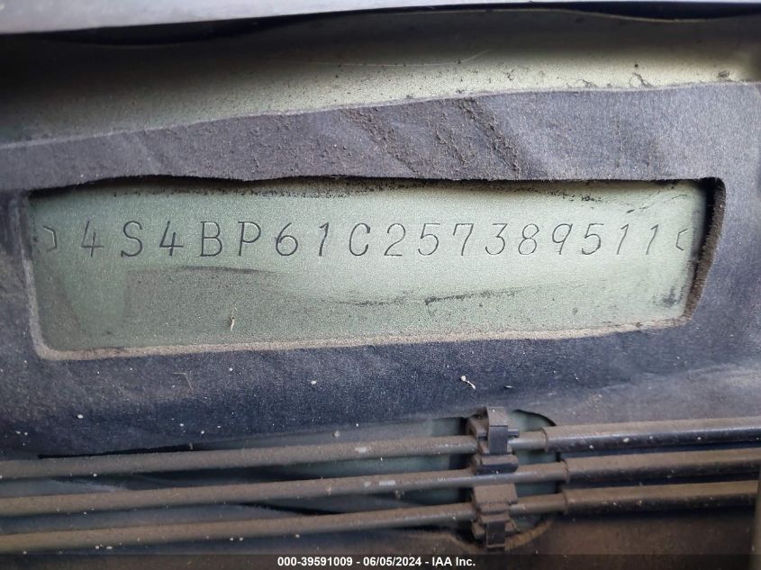 2005 Subaru Outback 2.5I VIN: 4S4BP61C257389511 Lot: 39591009