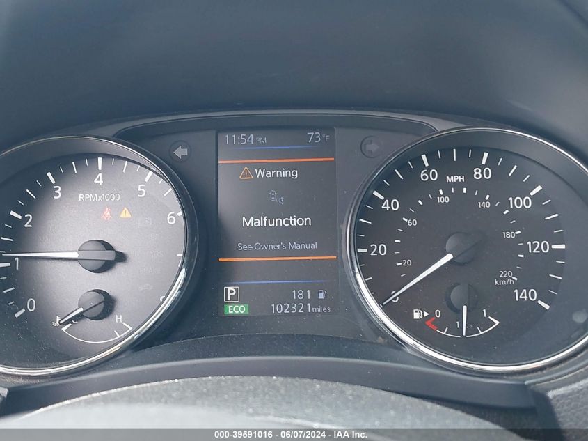 2018 Nissan Rogue S VIN: JN8AT2MT7JW451909 Lot: 39591016