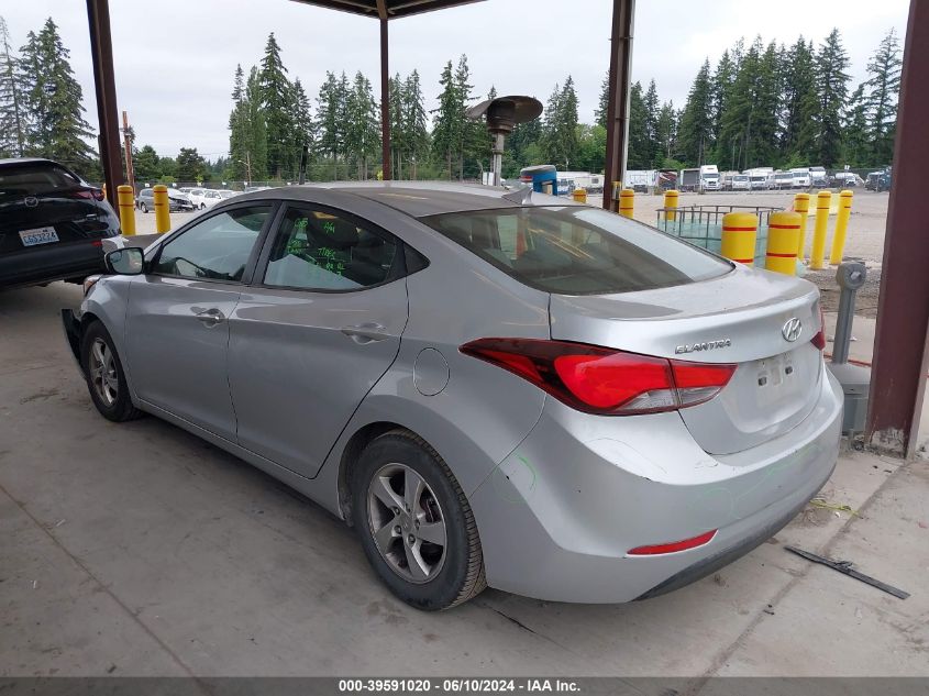 2014 Hyundai Elantra Se VIN: 5NPDH4AE9EH501362 Lot: 39591020