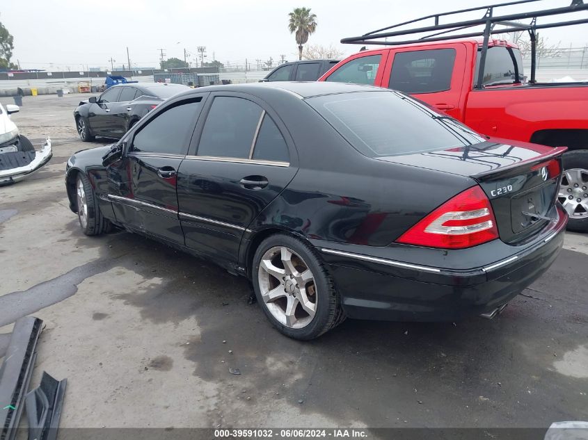 2007 Mercedes-Benz C 230 Sport VIN: WDBRF52H77F923068 Lot: 39591032