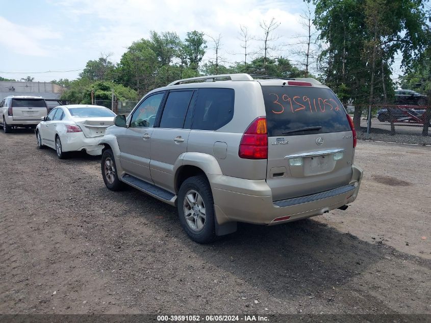 2003 Lexus Gx 470 VIN: JTJBT20XX30021061 Lot: 39591052