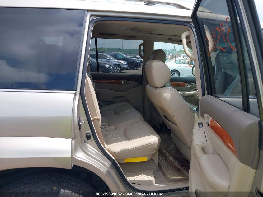 2003 Lexus Gx 470 VIN: JTJBT20XX30021061 Lot: 39591052