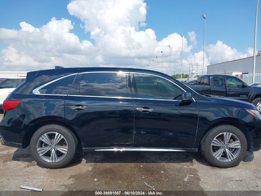 2019 Acura Mdx Standard VIN: 5J8YD4H36KL025081 Lot: 39591057