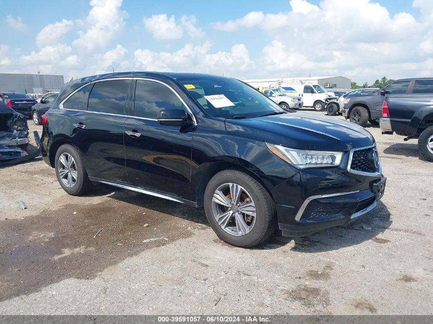 2019 Acura Mdx Standard VIN: 5J8YD4H36KL025081 Lot: 39591057