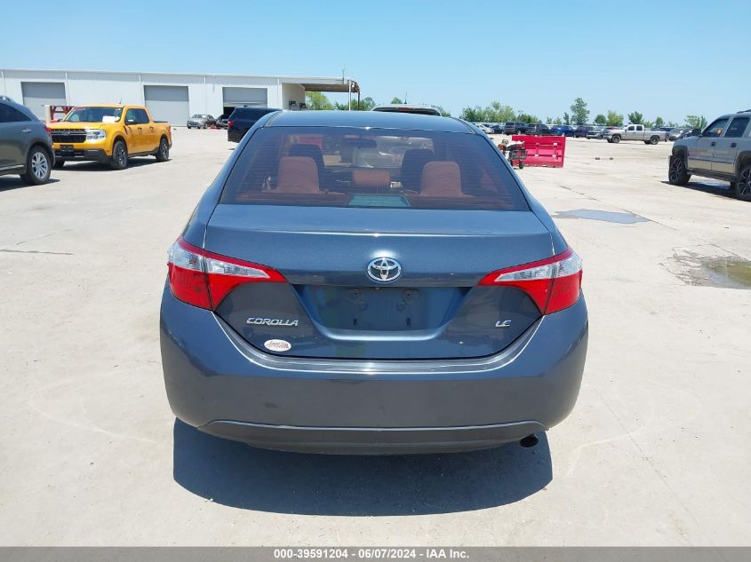 2016 Toyota Corolla Le VIN: 2T1BURHE0GC524069 Lot: 39591204