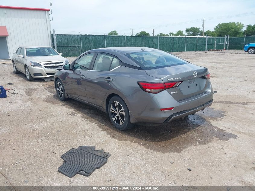 2020 Nissan Sentra Sv Xtronic Cvt VIN: 3N1AB8CV1LY277922 Lot: 39591219